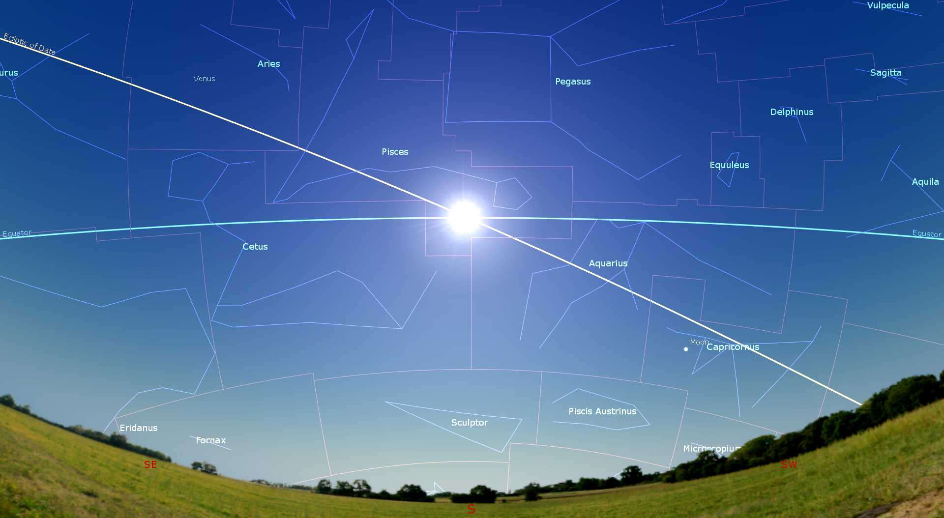 The Equinox Brings Spring, the Crescent Moon Passes Pre-dawn Planets while morning Mars Meets 